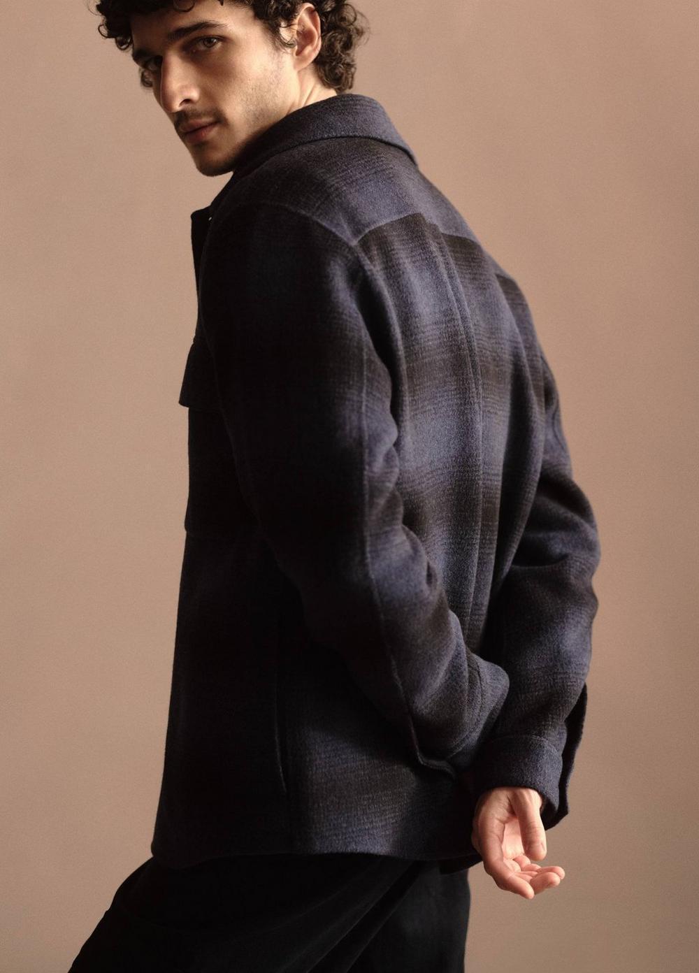 Plaid Splittable Shirt Jacket Product Image