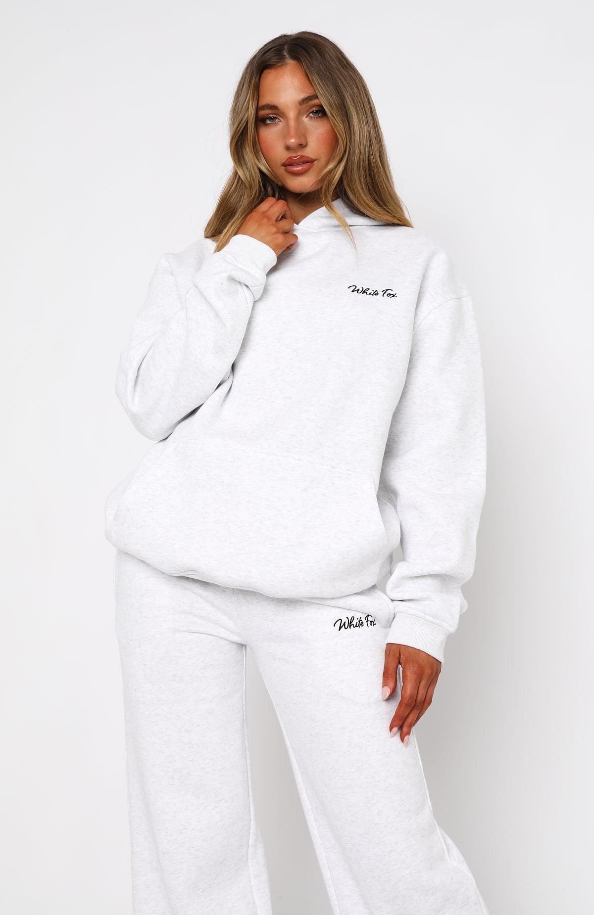 Match Your Words Oversized Hoodie Grey Marle Product Image