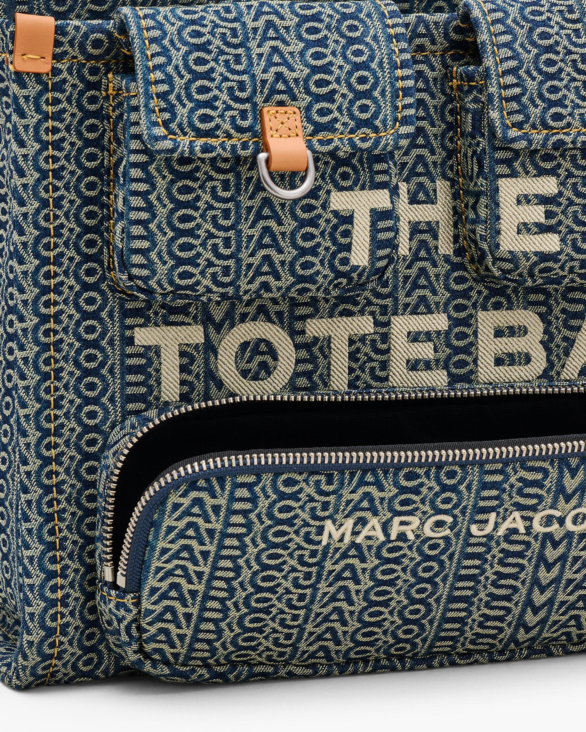 The Cargo Monogram Denim Medium Tote Bag Product Image