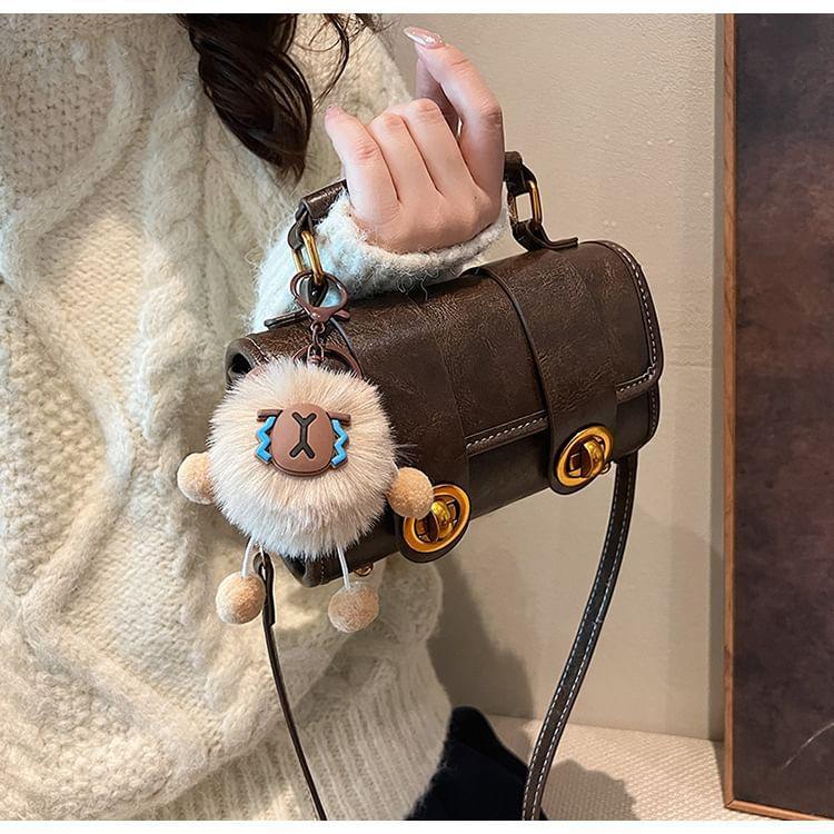 Faux Leather Satchel Bag Product Image