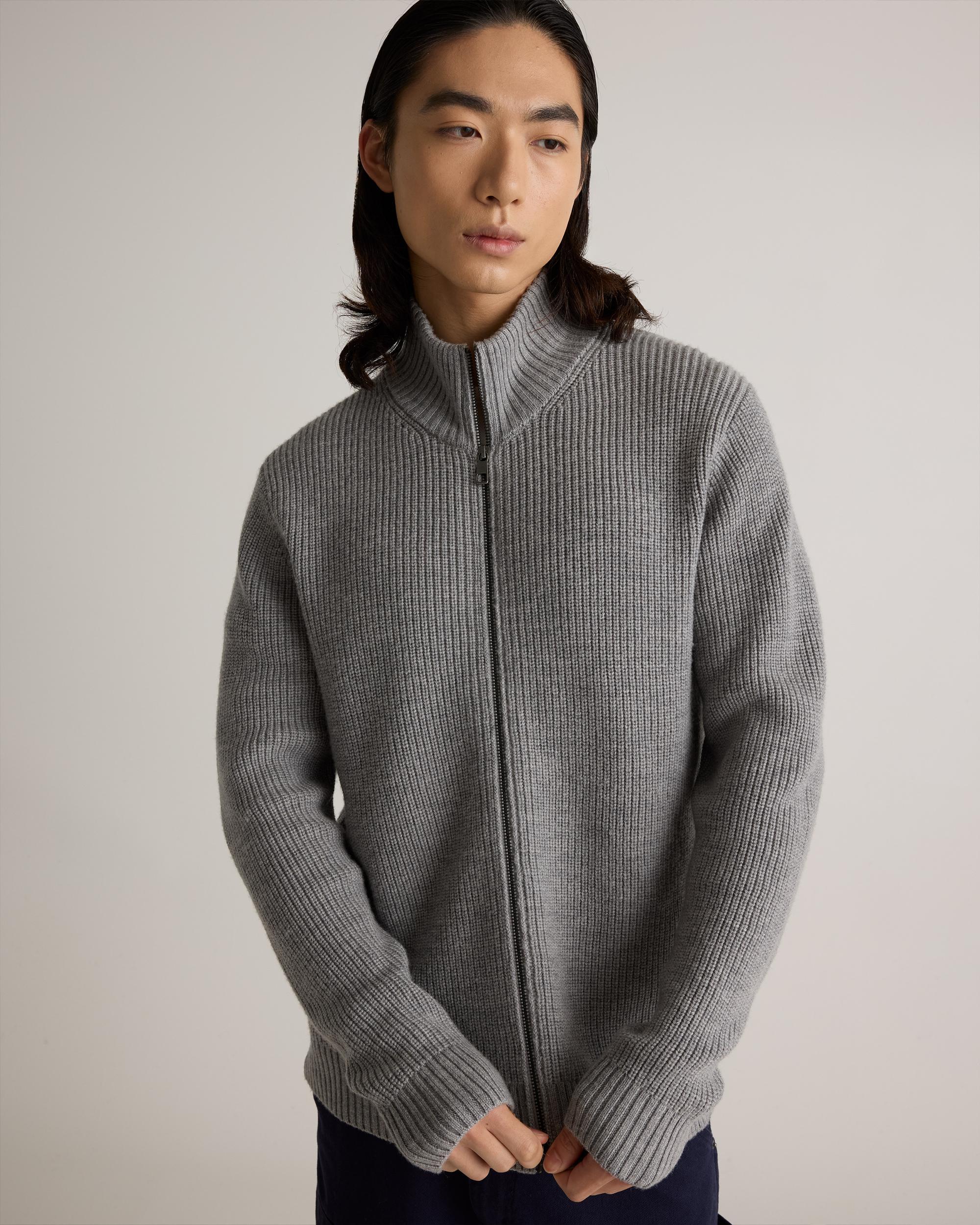 Quince | Men's Australian Merino Wool Full Zip Sweater Product Image