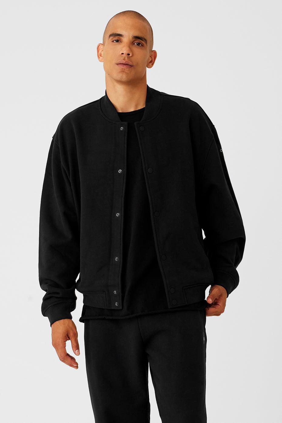 Renown Varsity Jacket - Black Male Product Image