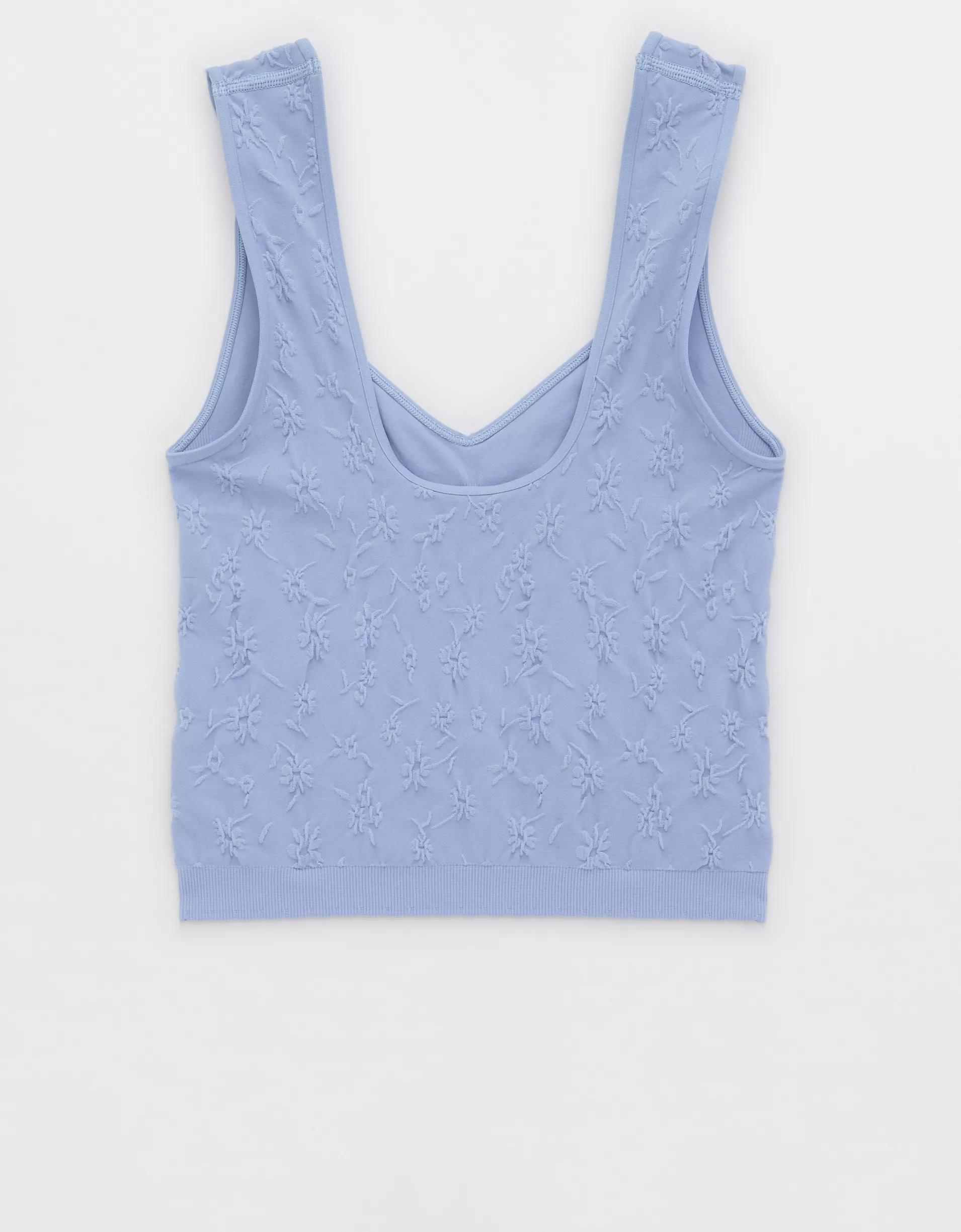 Superchill Seamless Floral Jacquard Bra Top Product Image