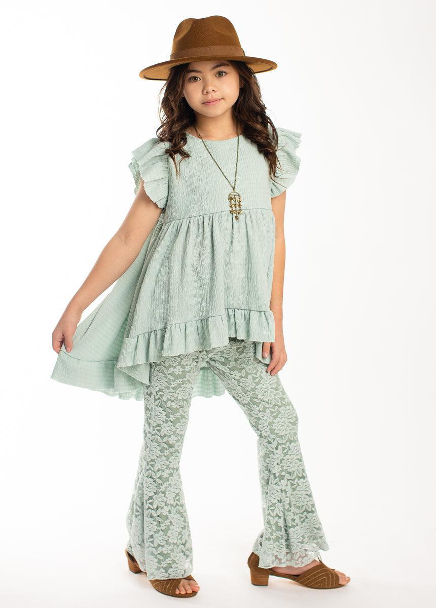 Kennedy Pant in Seaglass Girls Product Image