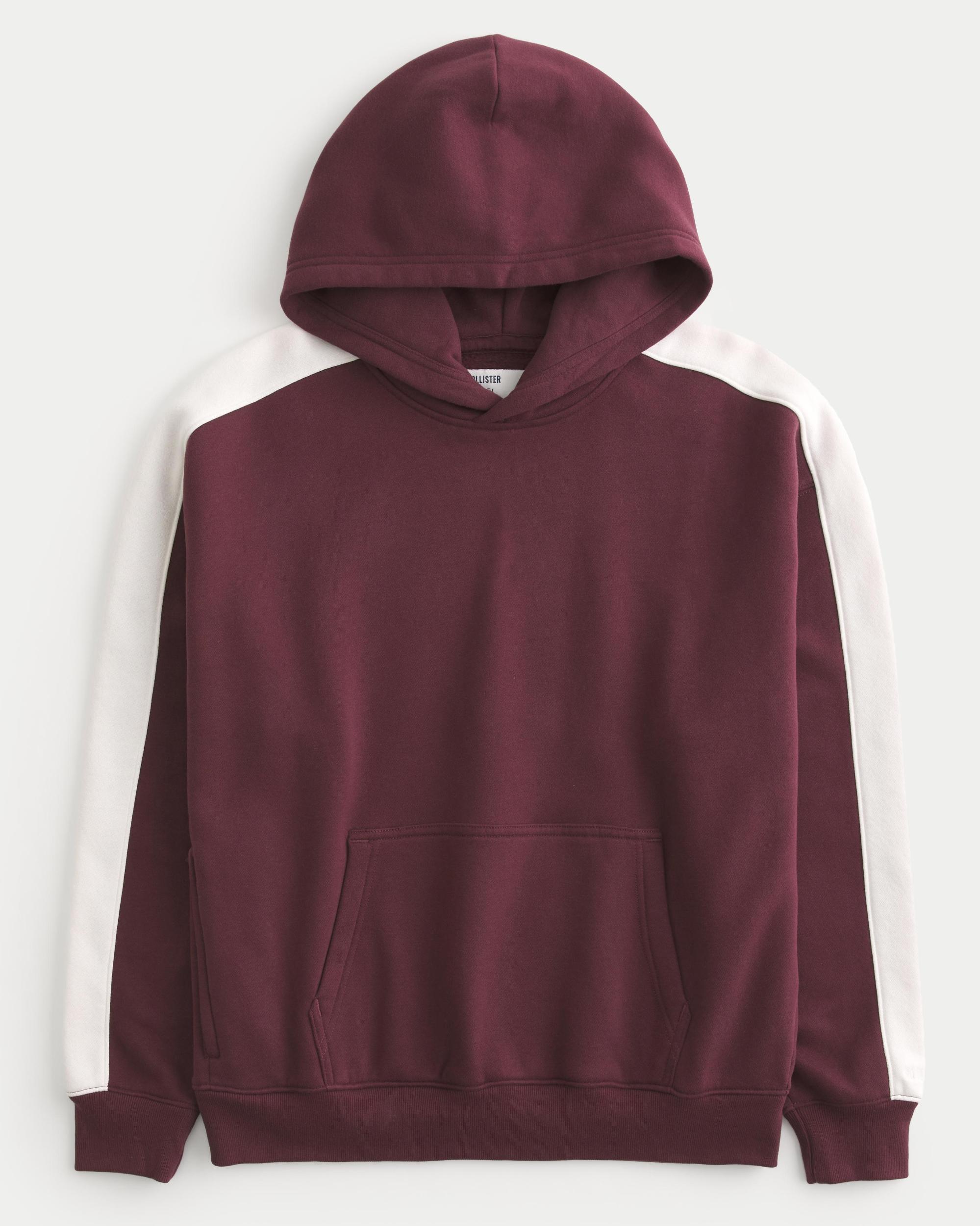 Hollister Feel Good Fleece Boxy Camo Hoodie Product Image