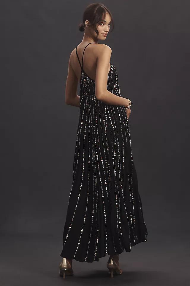 Farm Rio V-Neck Sequin Slip Dress Product Image