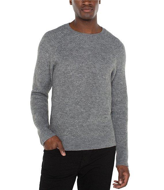 Liverpool Los Angeles Long Sleeve Textured Knit Sweater Product Image