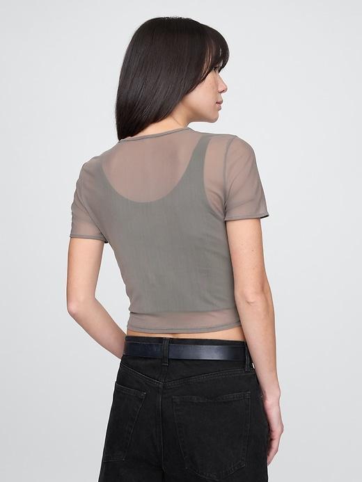 Mesh Cropped T-Shirt Product Image