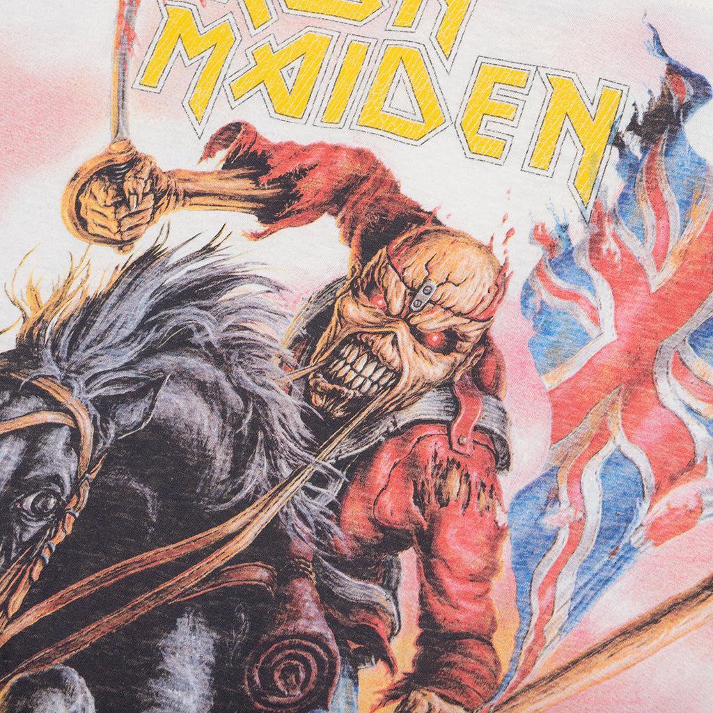 Represent x Iron Maiden Steed T-Shirt - Flat White Male Product Image