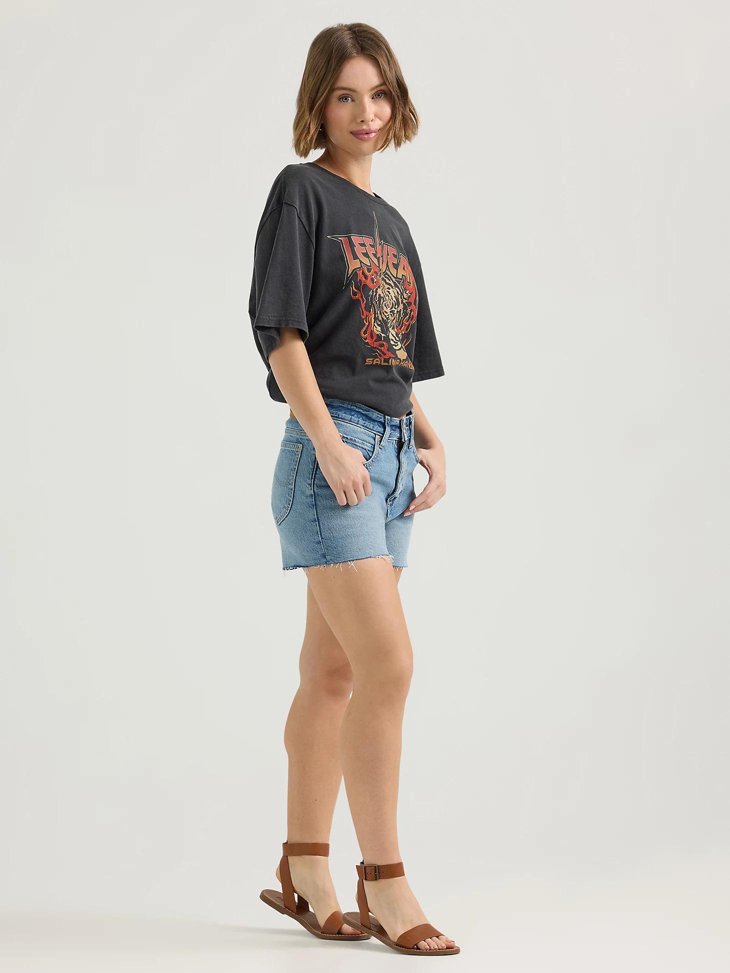 Women's Loose Cut Off Rider™ Shorty Short | Women's Shorts | Lee® Product Image