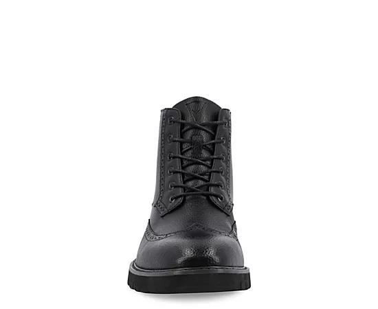 VANCE Bowman Tru Comfort Foam Men's Wingtip Ankle Boots, Size: 10.5, Black Product Image