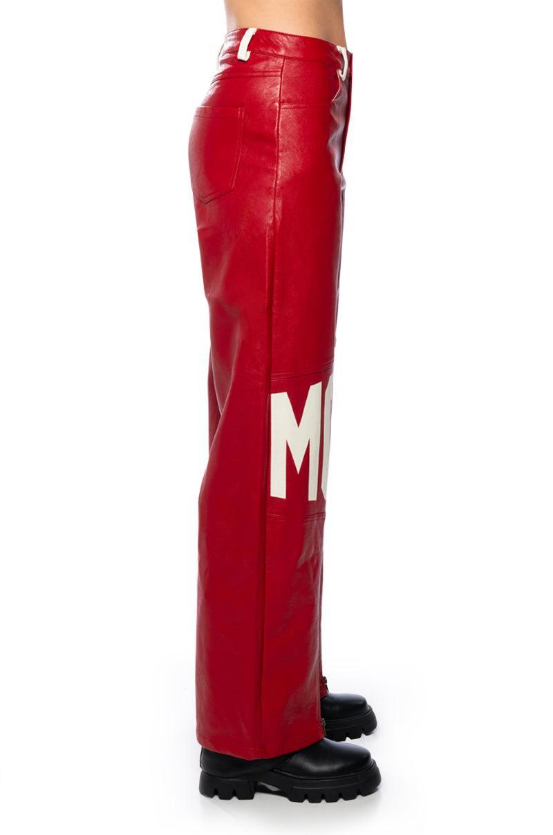 SPEED UP MOTOR FAUX LEATHER JACKET Product Image