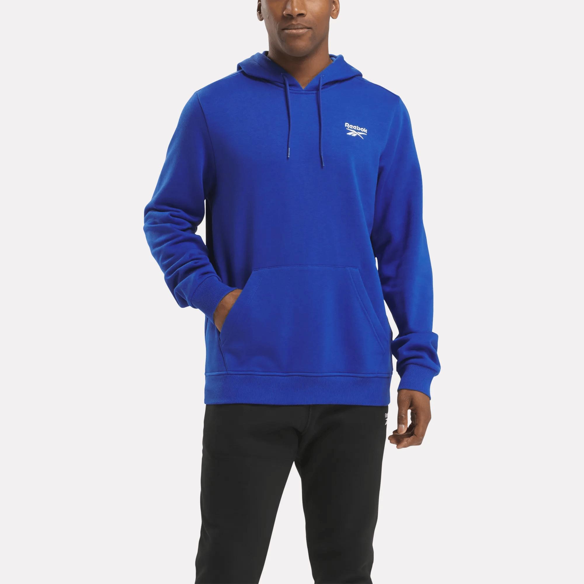 Men's Reebok Identity Small Logo Fleece Hoodie Male Product Image