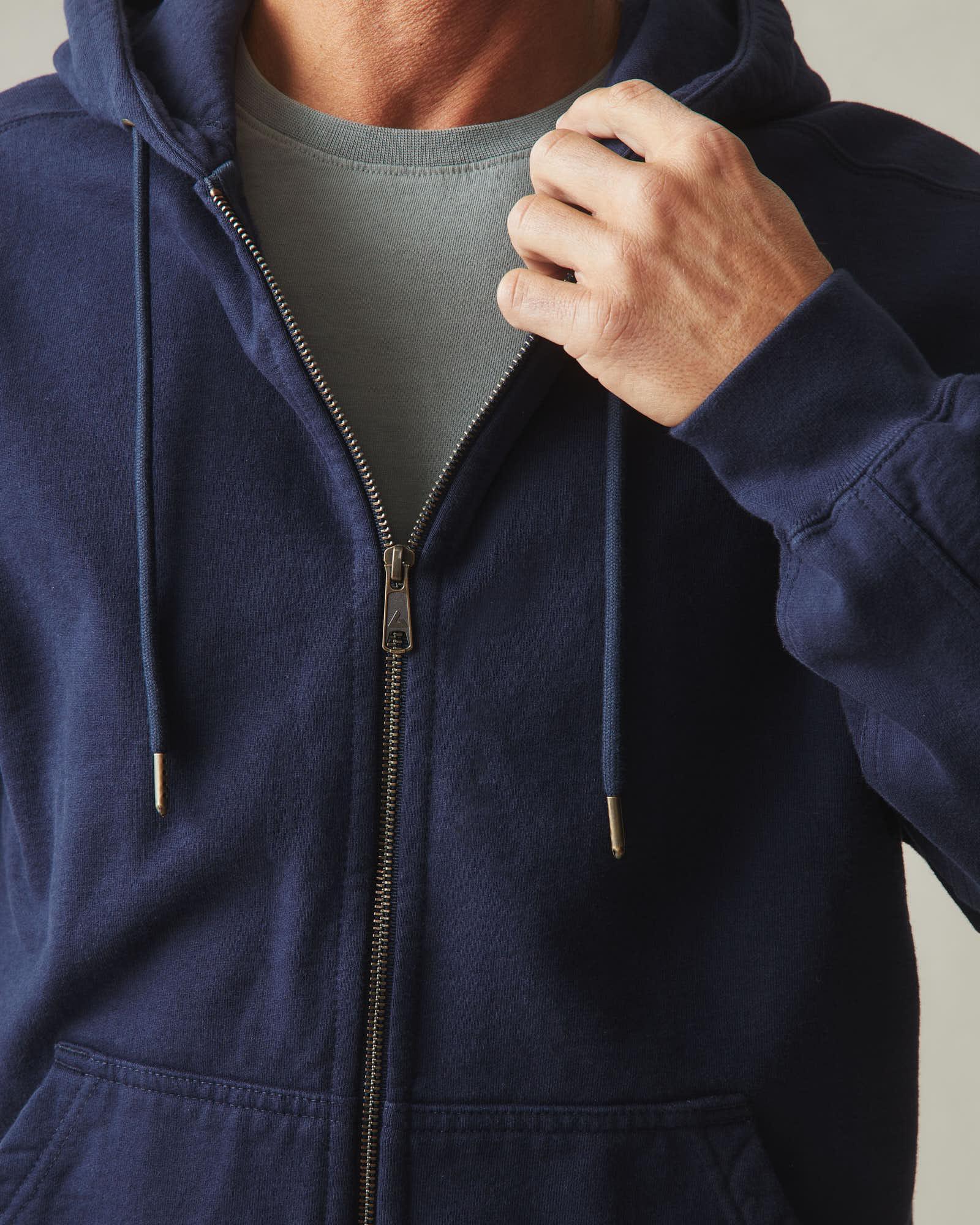 Men's Relaxed Classic Full Zip - True Navy Male Product Image