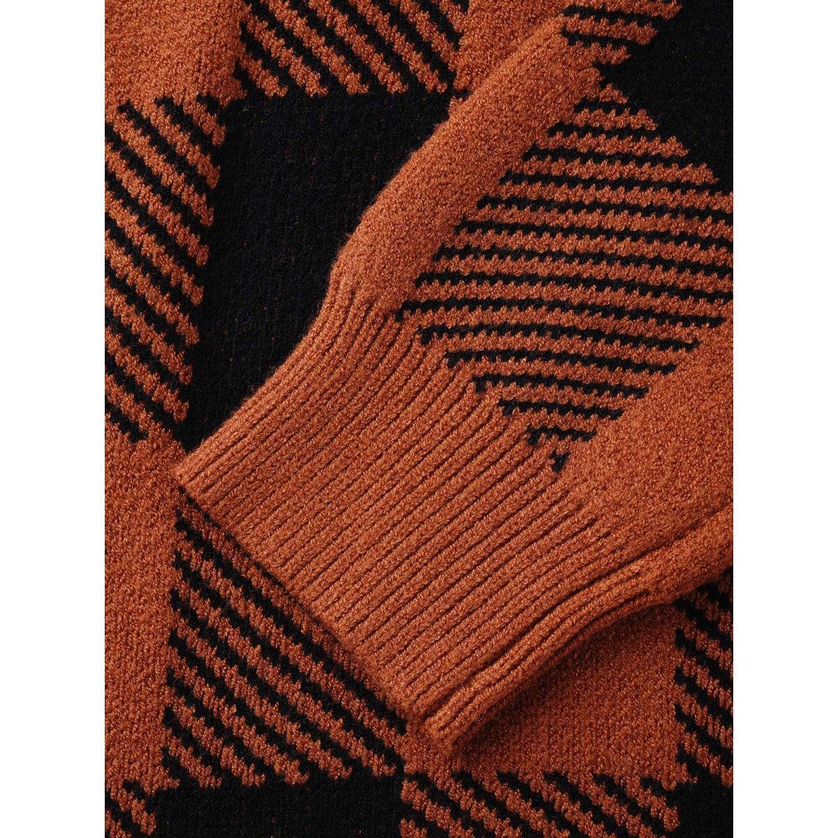 Plus Size Supersoft Essentials Plaid Open Cardigan Rust Women Casual Loose Long Sleeve Everyday Cardigans BloomChic 18-20/2X Product Image