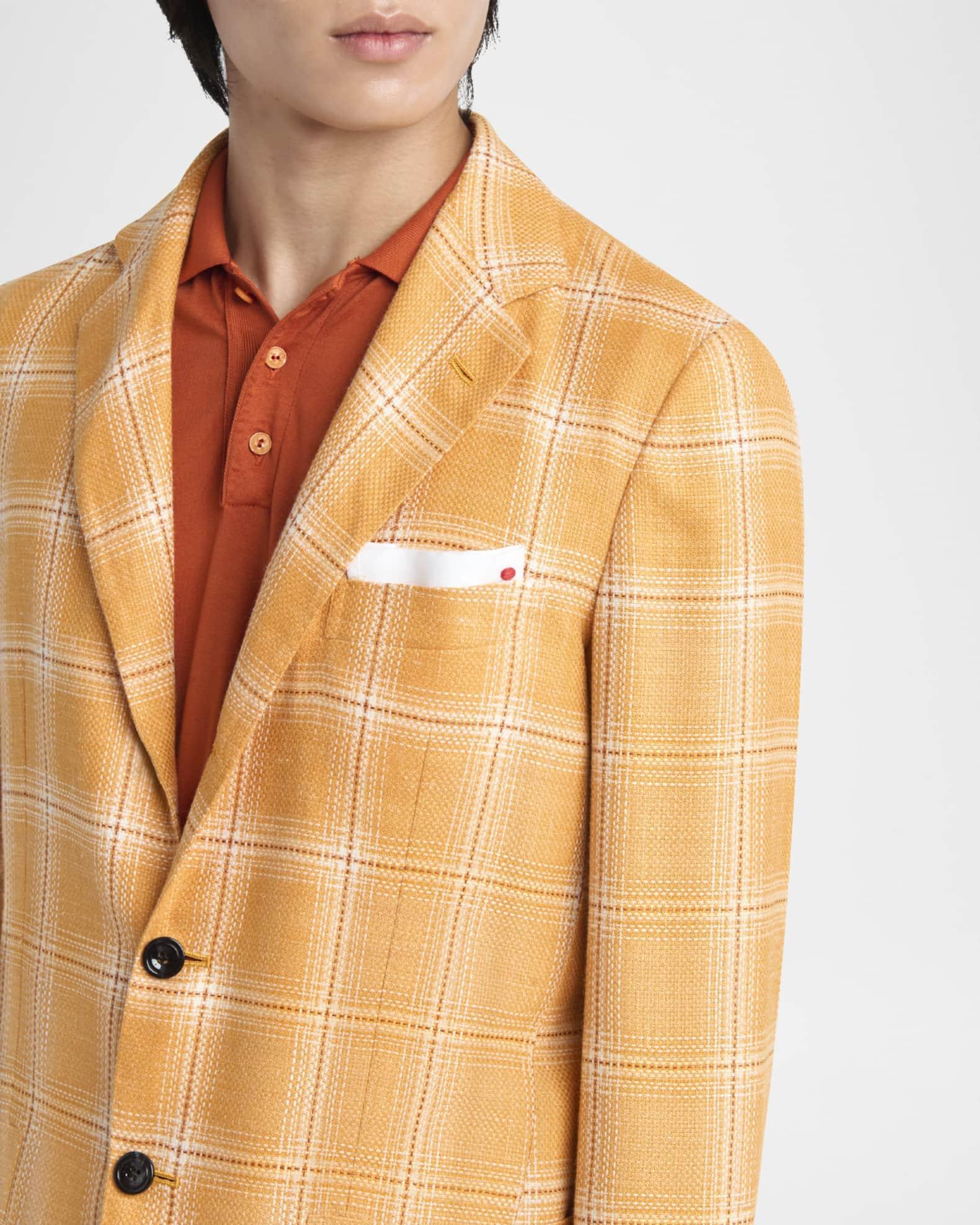 Mens Cashmere-Blend Plaid Sport Coat Product Image