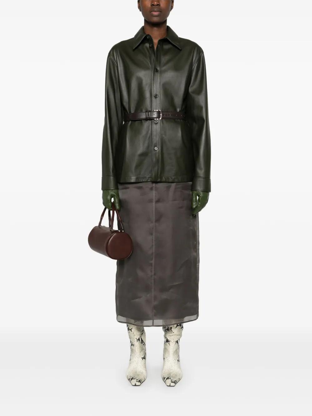 FABIANA FILIPPI Organza Midi Skirt In Grey Product Image