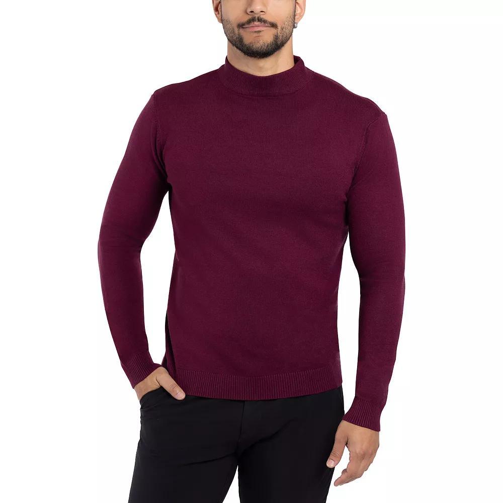 Men's Xray Regular-Fit Mockneck Sweater, Size: 3XL, Brown Product Image