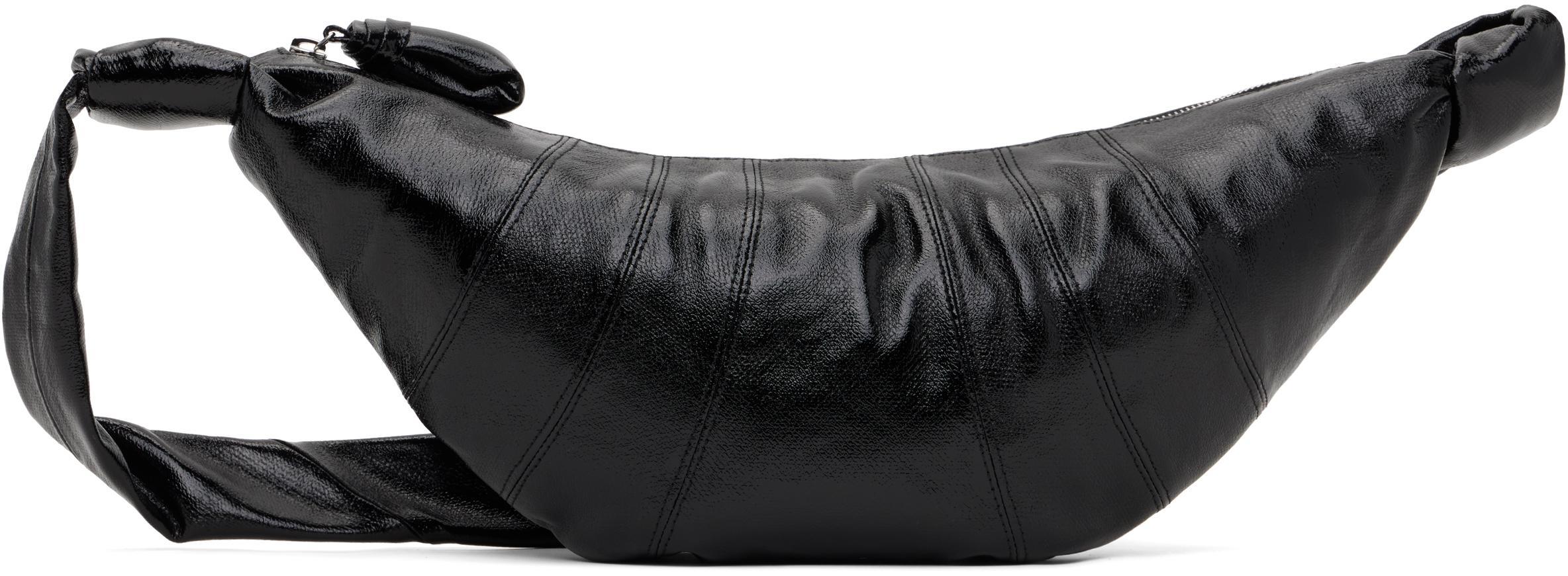 LEMAIRE Black Medium Croissant Bag In Bk999 Black Product Image