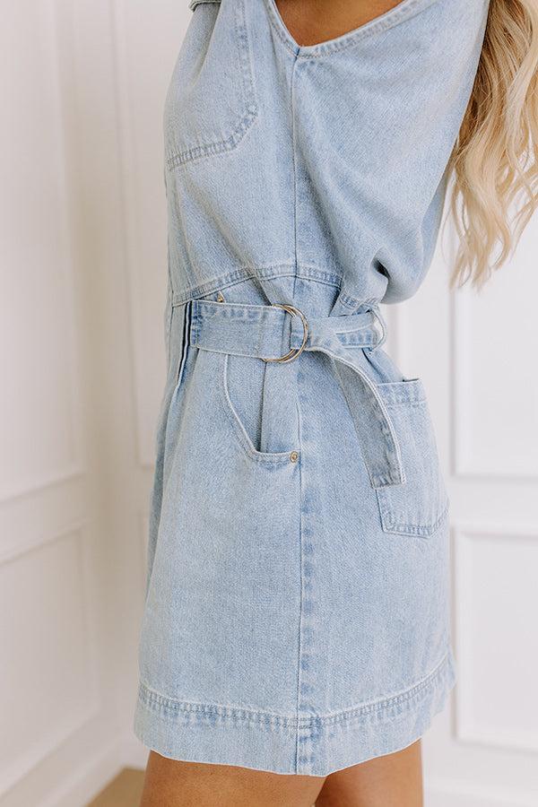 Rodeo Drive Ready Denim Mini Dress Product Image