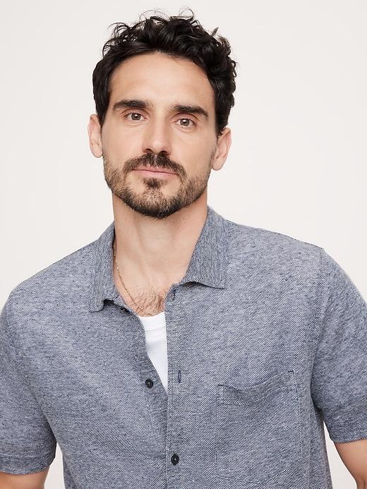 Linen Pique Resort Shirt Product Image