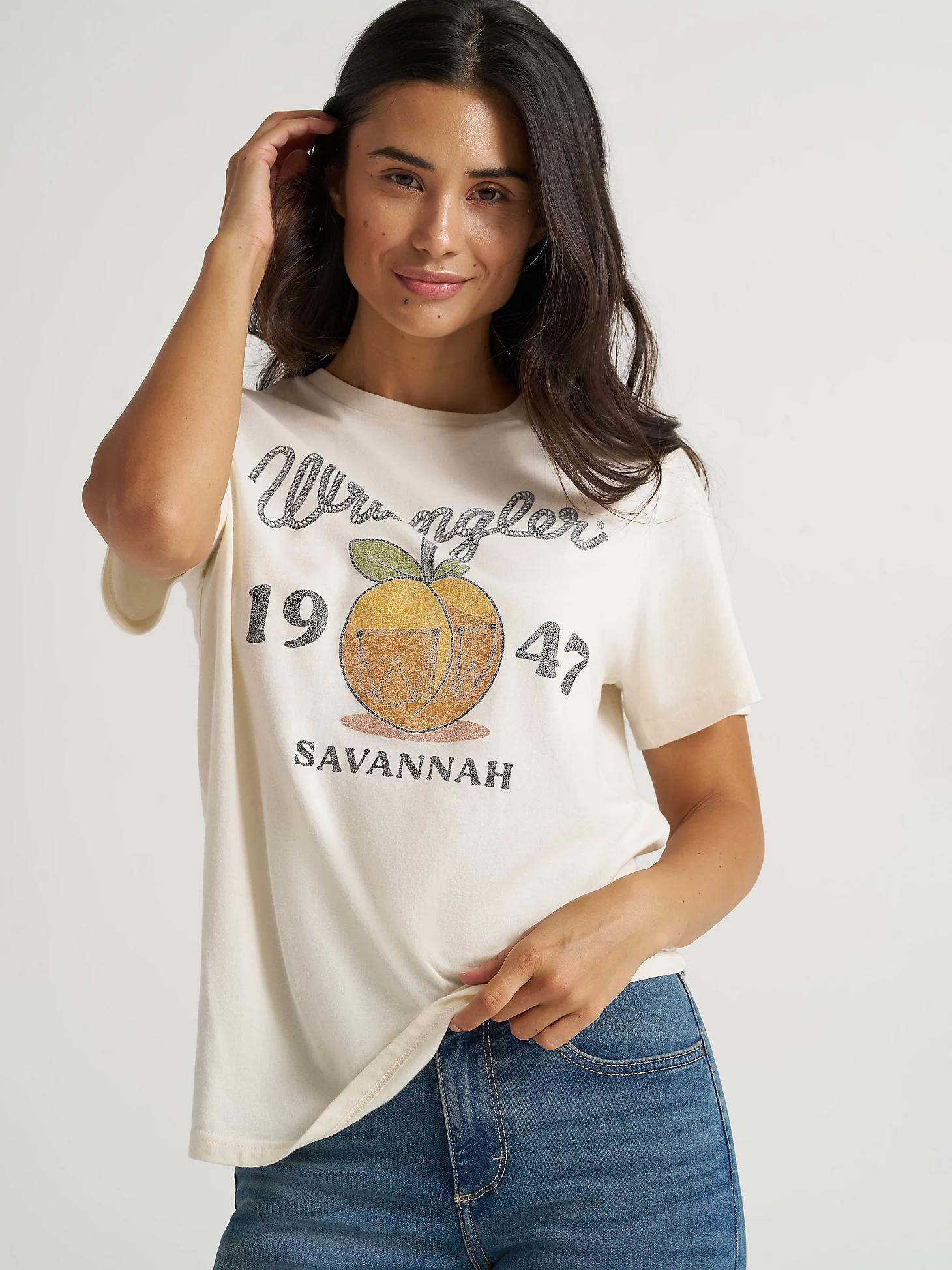 Women's Savannah Peach Graphic Tee | Women's TOPS | Wrangler® Product Image