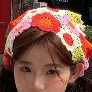 Floral Triangle Crochet Bandana (Various Designs) Product Image