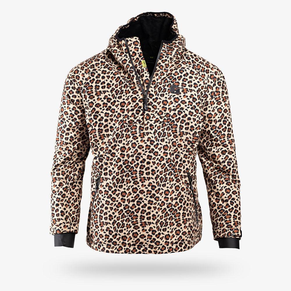 Gator Waders Waterproof 1/2 Zip Bog Hoodie | Womens - Leopard/Black Product Image