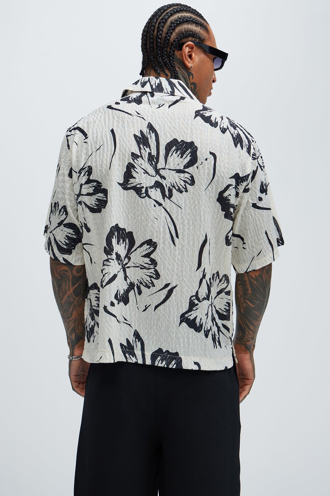 Ivory Textured Shirt - Cream/combo Product Image