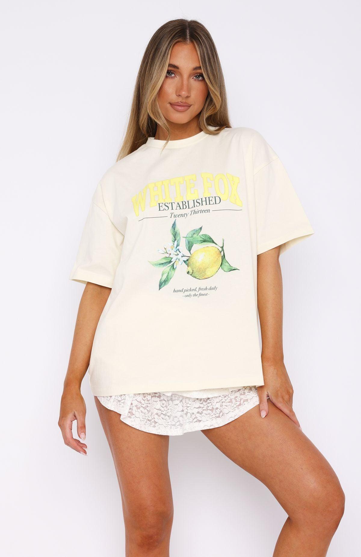Fresh Daily Oversized Tee Off White Product Image