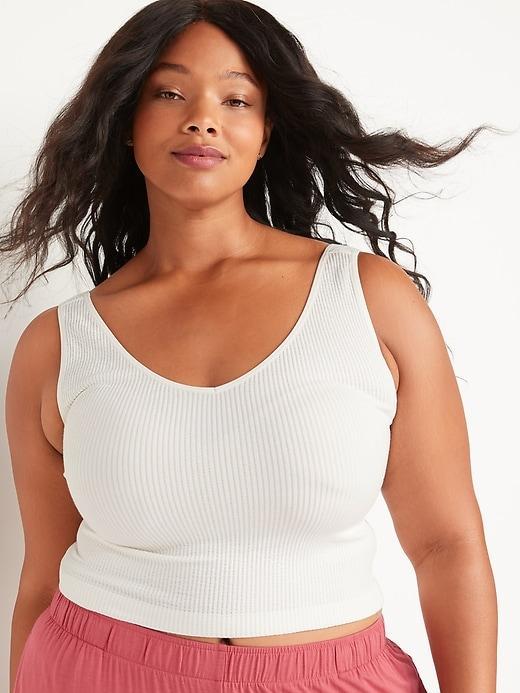 Seamless Rib-Knit Tank Top Product Image