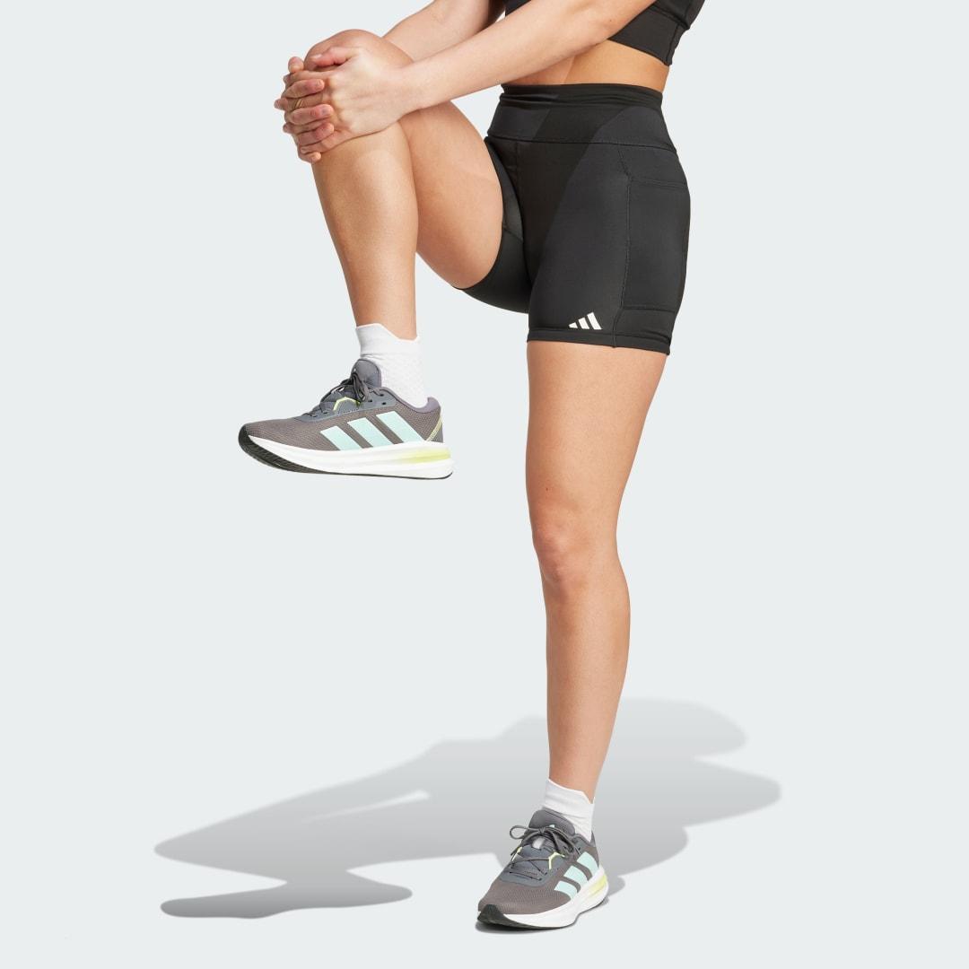 adidas Own the Run Short Leggings Preloved Violet XS 5 Womens Product Image