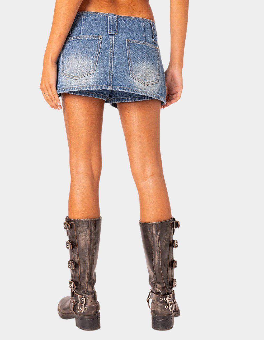 EDIKTED Wanona Denim Mini Skort Product Image
