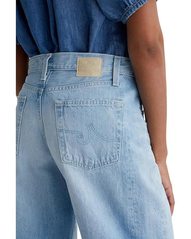 Hattie High Rise Crop Barrel in Gallery White Product Image