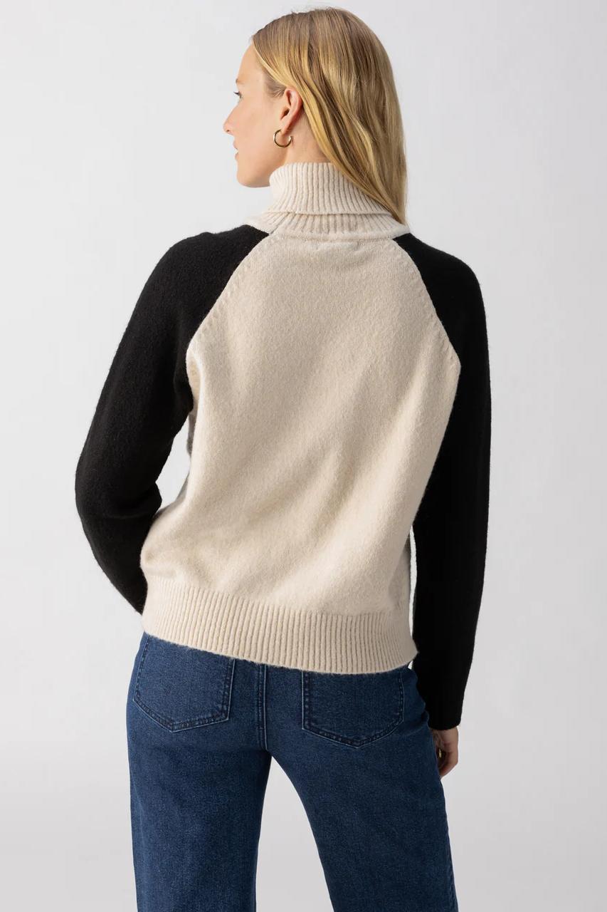 Cozy Day Sweater - Toasted Almond + Black Product Image