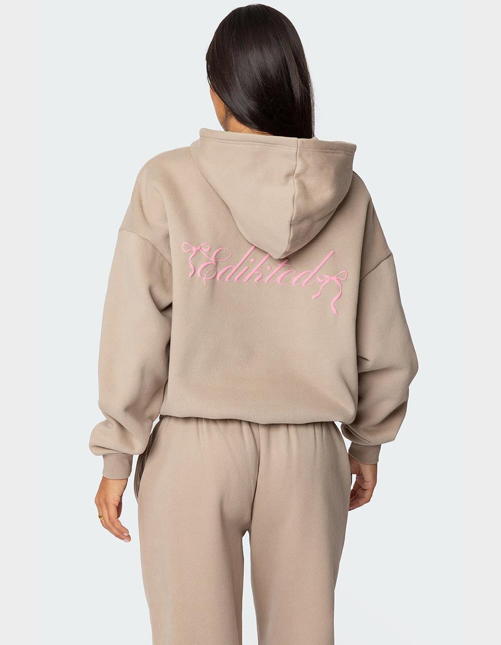 EDIKTED Sasha Bow Detail Hoodie Product Image
