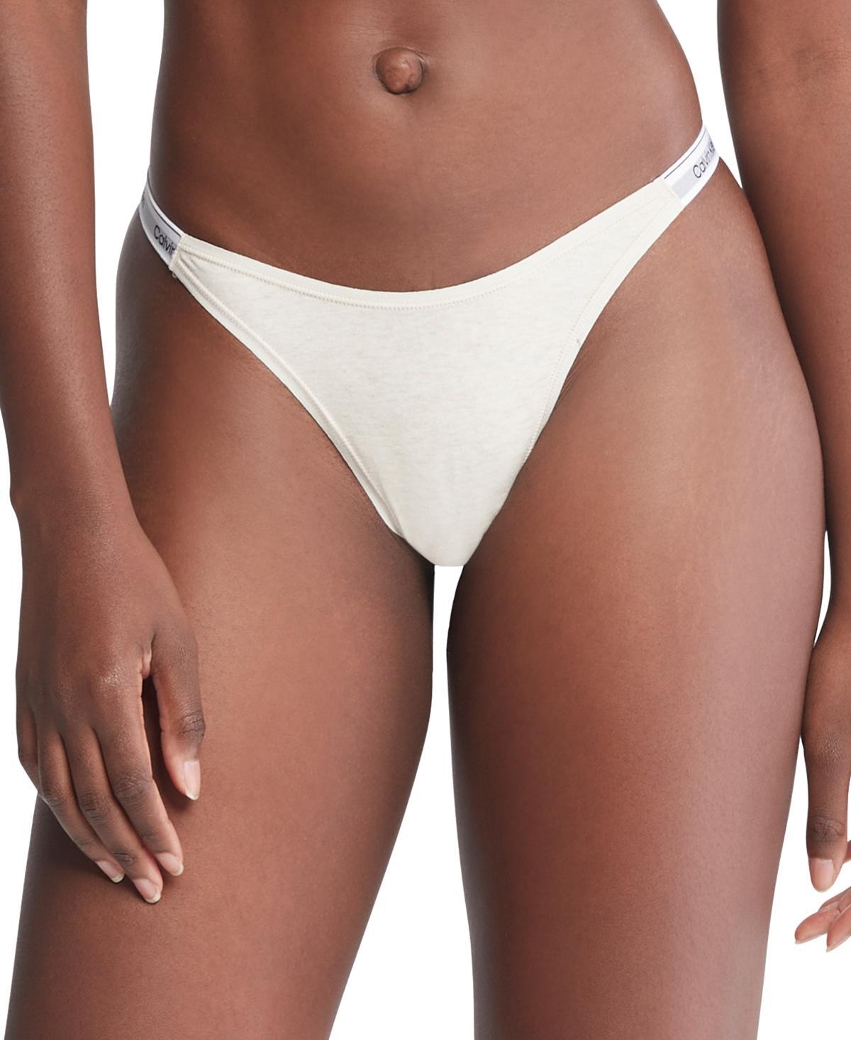 Calvin Klein Women's Modern Logo Dipped String Thong - Multi - XL Product Image