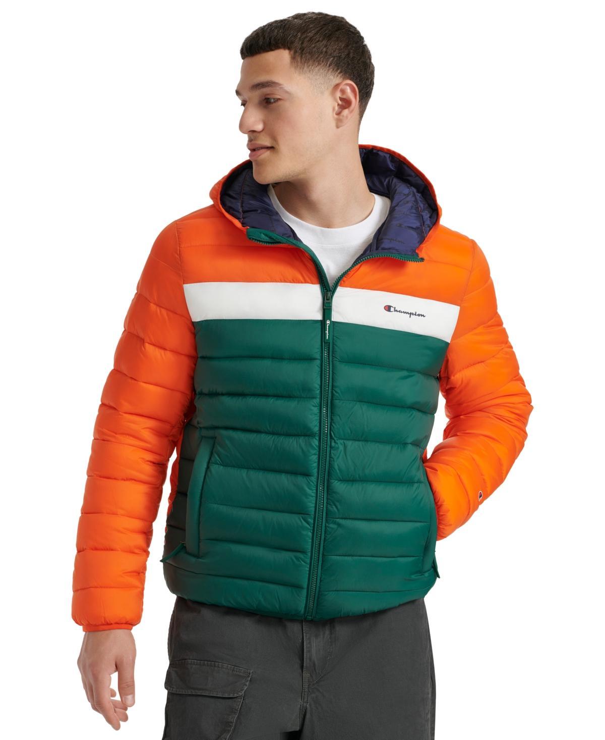 Mens Champion Lightweight Puffer Jacket with Hood Product Image