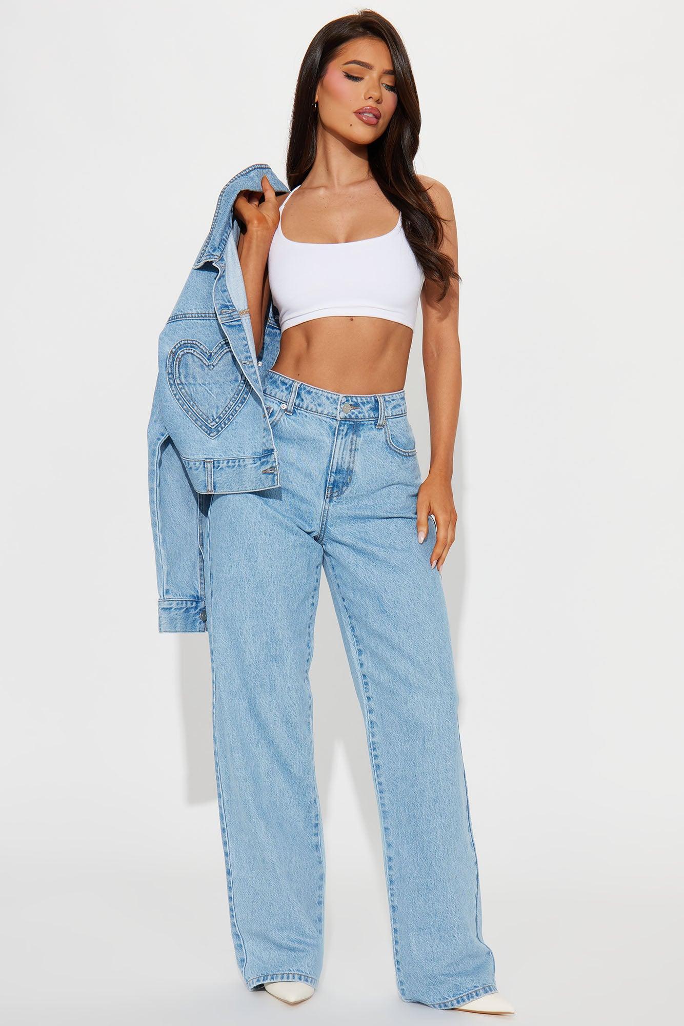 Match Made In Heaven Straight Leg Jeans - Light Wash Product Image