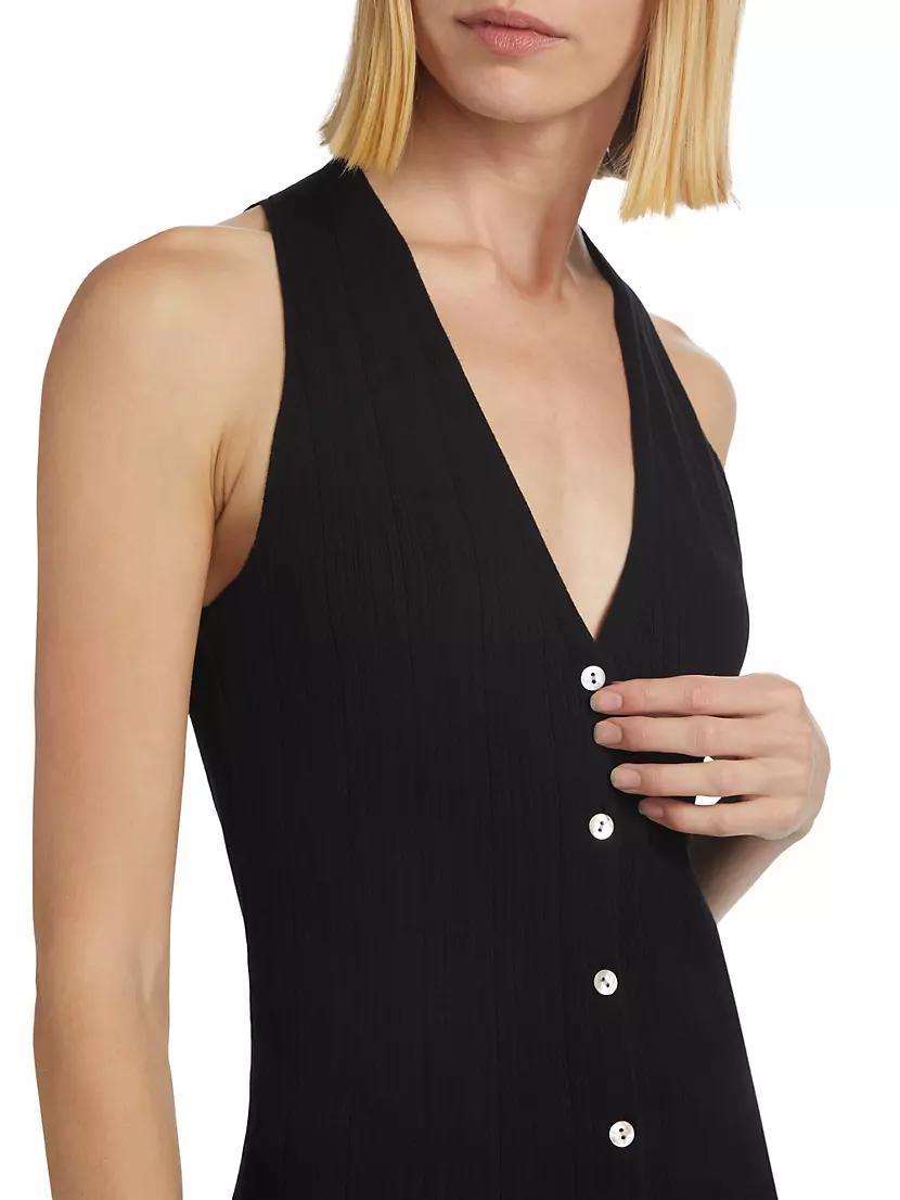 V-Neck Cotton-Blend Vest Product Image