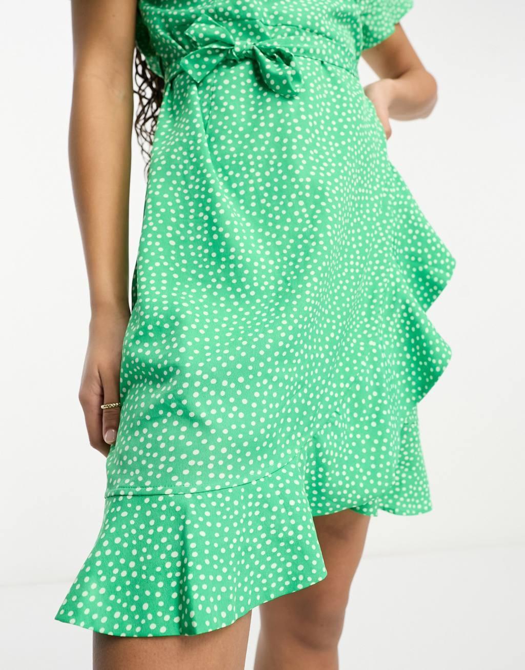 Vero Moda wrap mini dress Product Image
