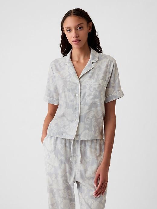 Linen-Blend PJ Shirt Product Image