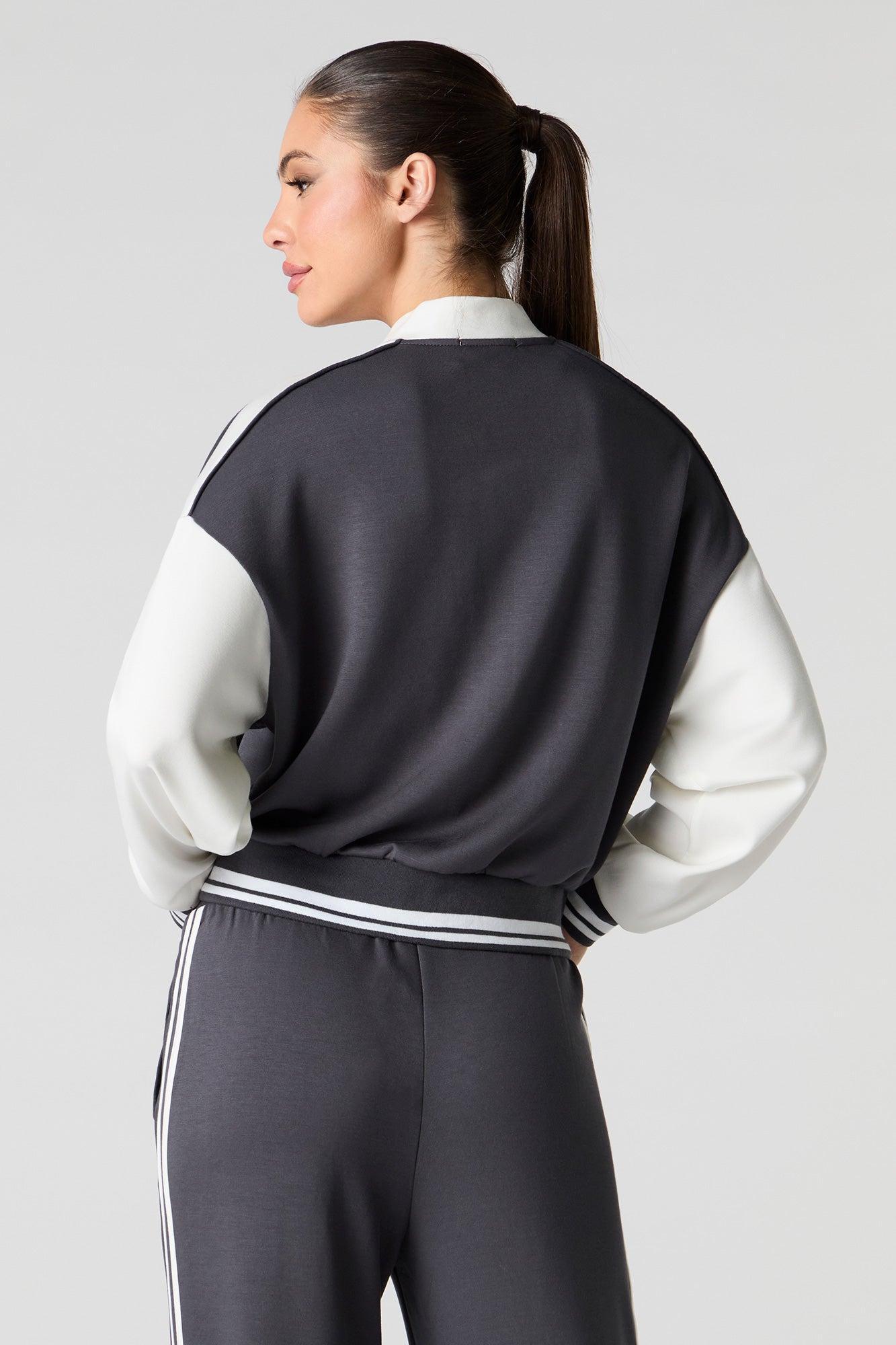 Colourblock Varsity Jacket Female Product Image
