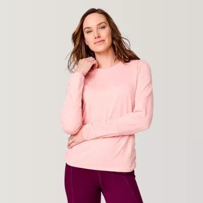 Free Country Womens Crew Neck Long Sleeve T-Shirt Product Image