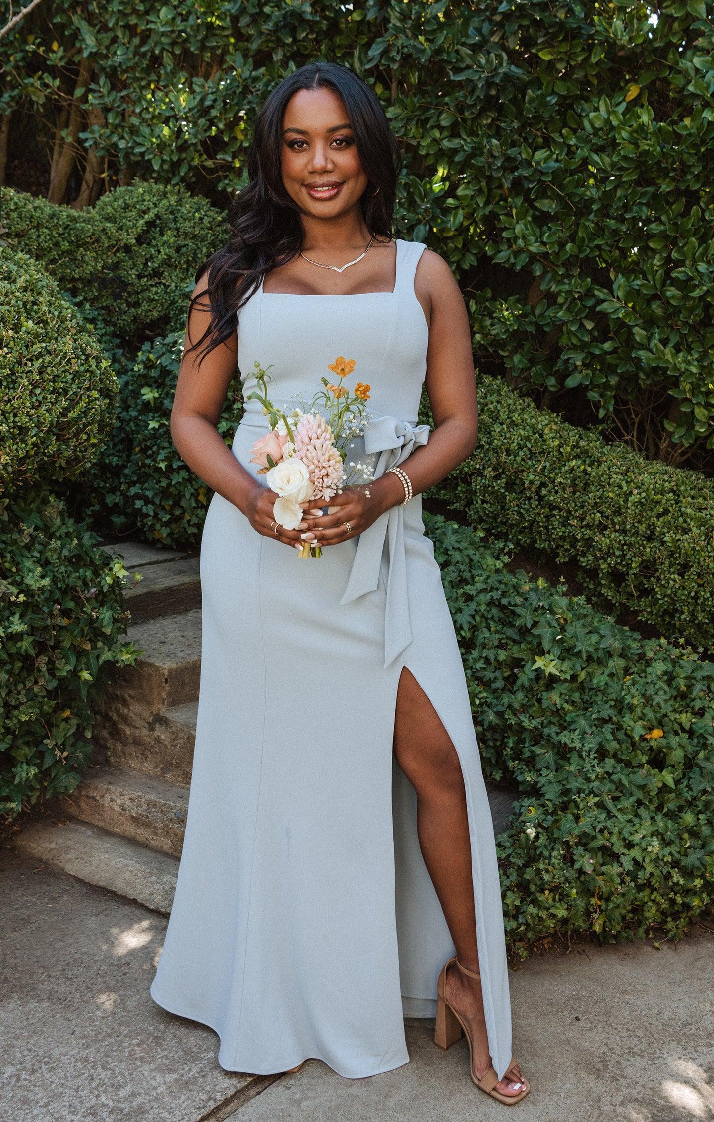 Paris Gown ~ Steel Blue Stretch Product Image