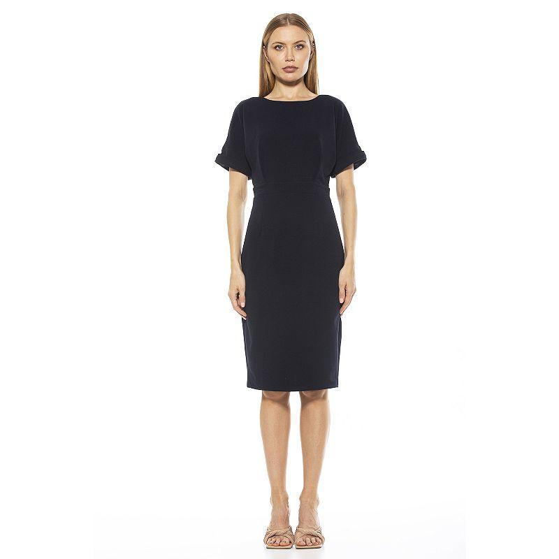 Women's ALEXIA ADMOR Jacqueline Dolman Sheath Dress, Size: XS, Brown Product Image
