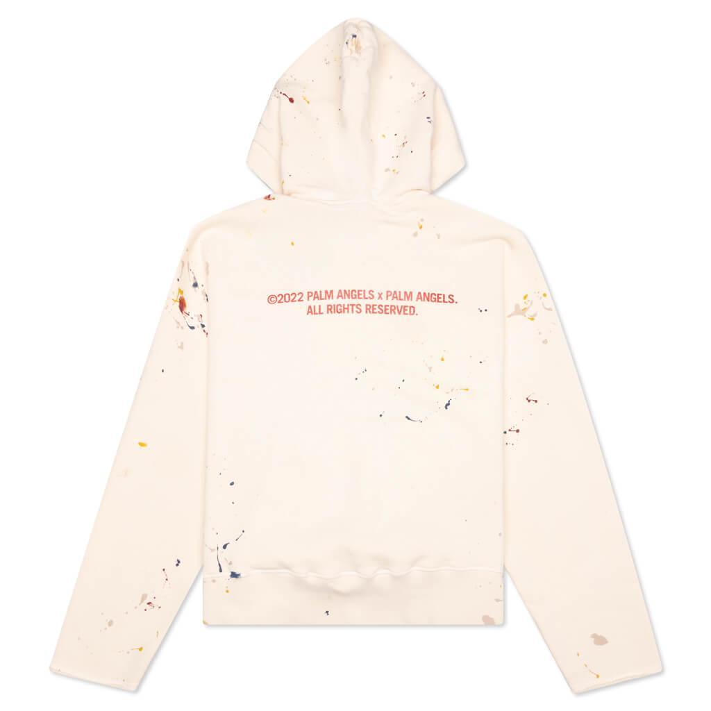 PXP Painted Raw Cut Hoodie - Off White Male Product Image