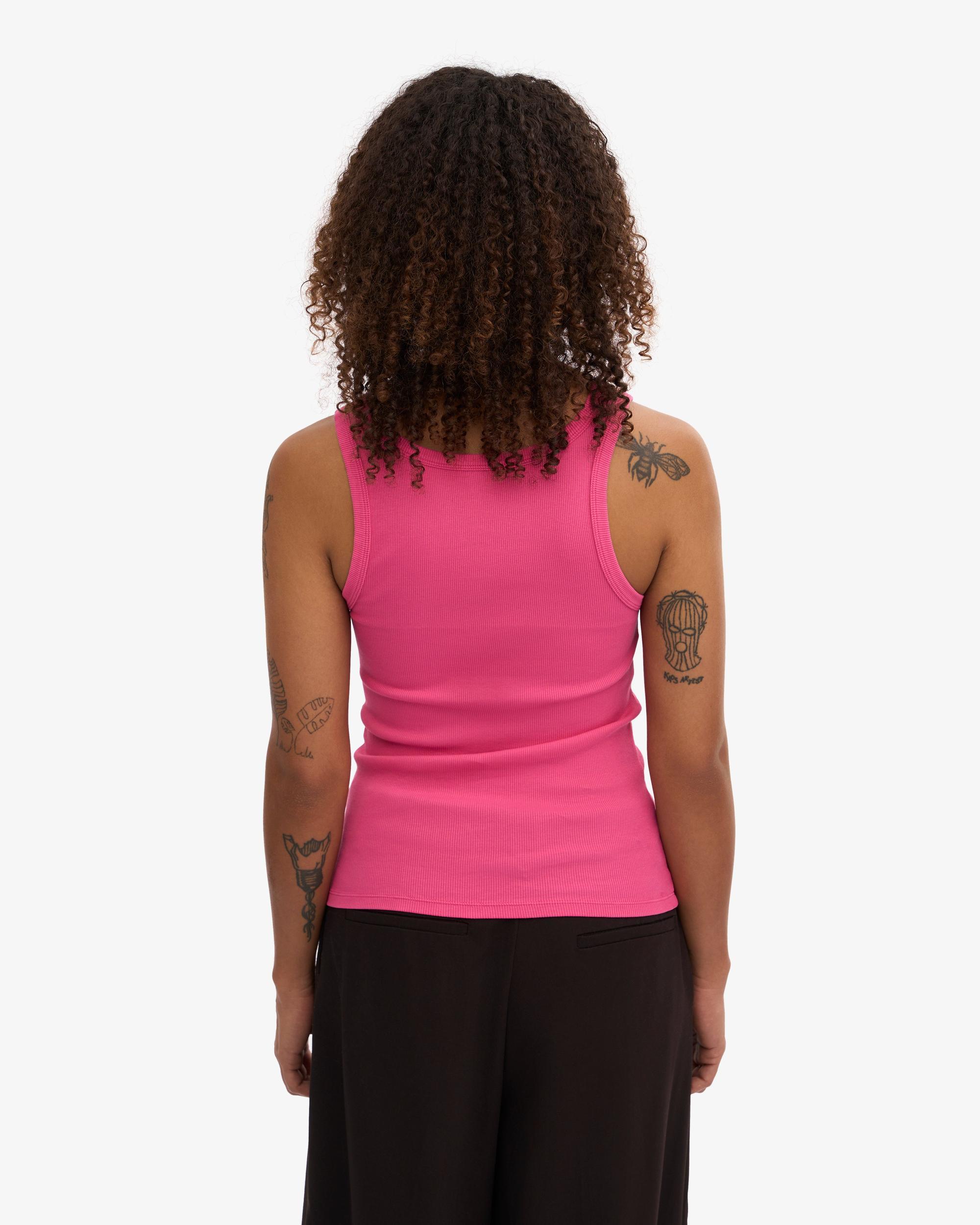 Women Organic Rib Tank Top - Coffee Brown Product Image