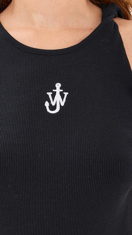 JW Anderson Anchor Embroidery Twisted Strap Dress | Shopbop Product Image