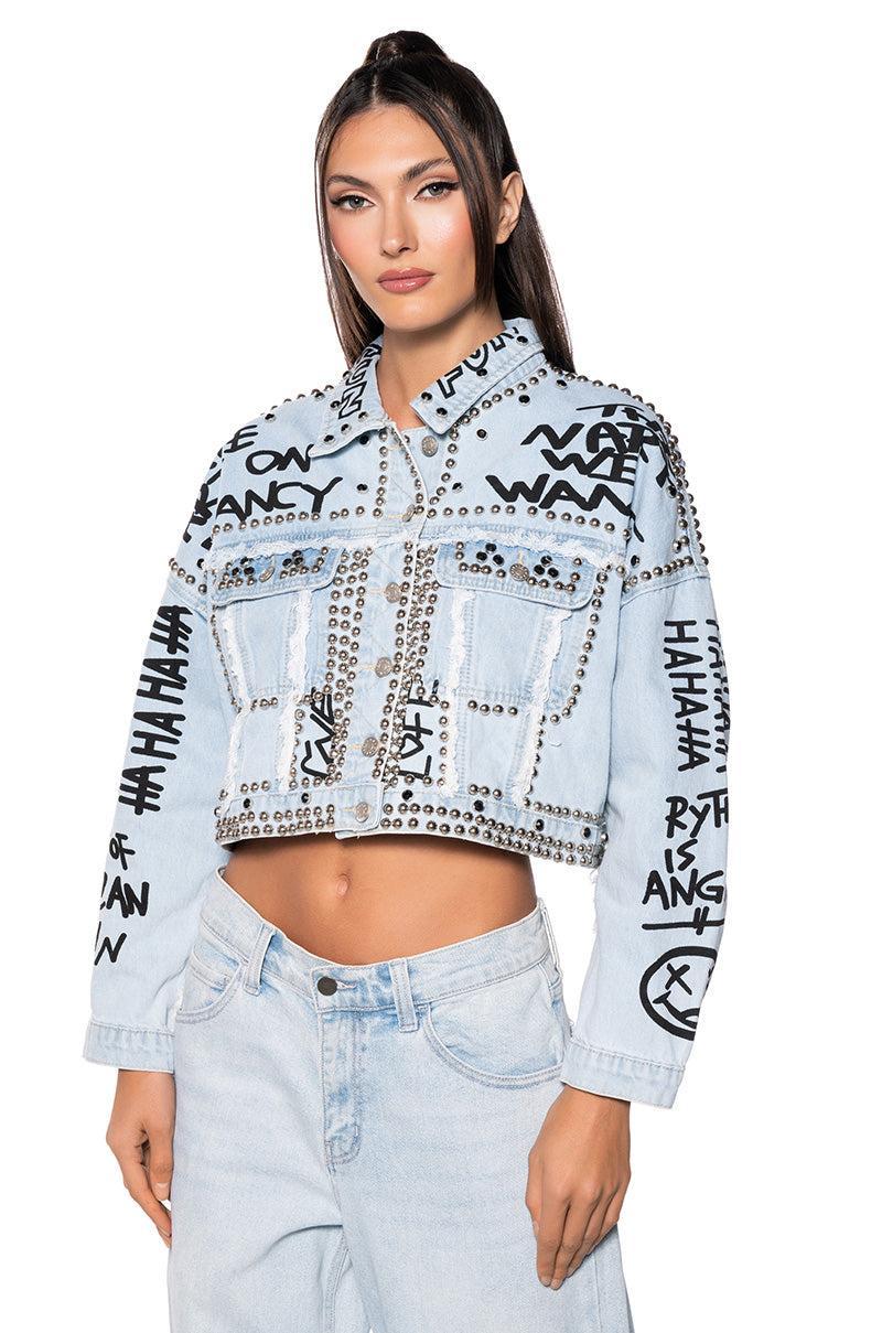 RHYTHM OF THE NIGHT DENIM JACKET Product Image